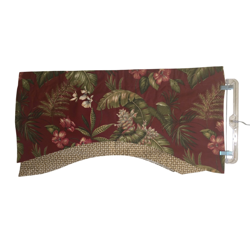 Thomasville X 2 Tropical Window Valance's Width Across 72" Length 19.125"